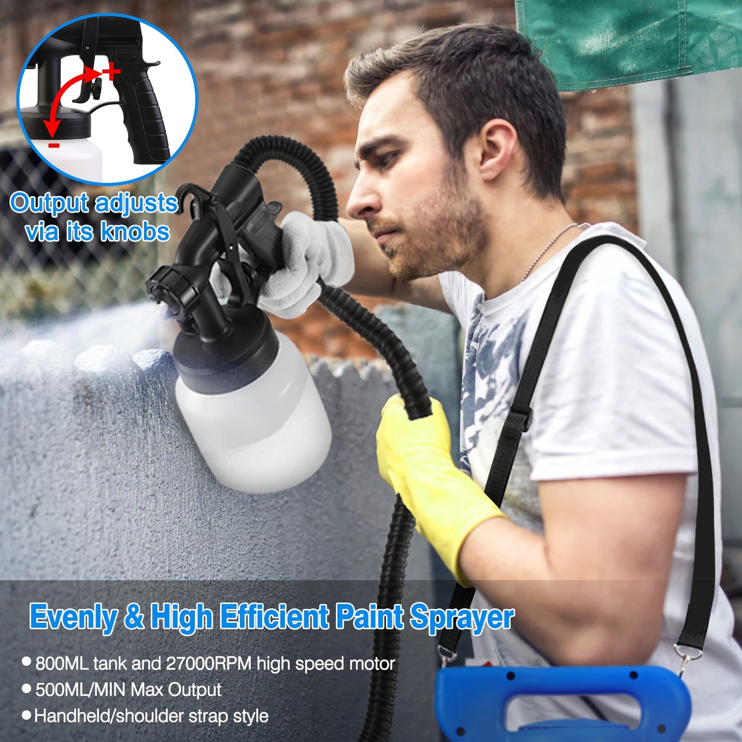 650W paint sprayer specifications chart